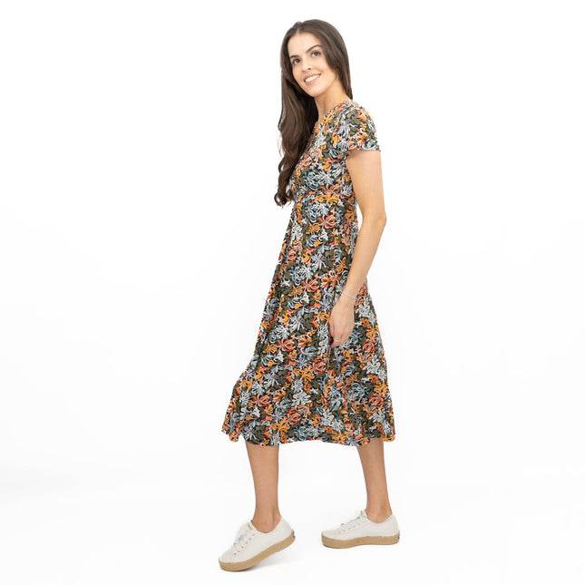 Seasalt Chapelle Midi Dress Honeysuckle Maritime Print-Quality Brands Outlet-