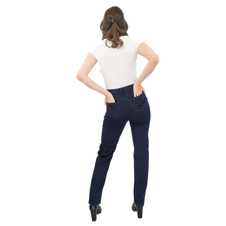 M&S Per Una High Waisted Sparkle Jeans Indigo