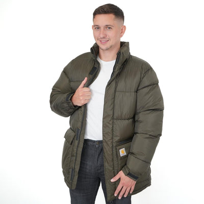 Milton Jacket Puffer Olive Green Winter Coats - Quality Brands Outlet