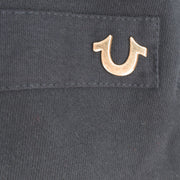 True Religion Mens Joggers Black With Gold Details
