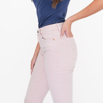 M&S Crop Slim Leg Jeans Pink - Quality Brands Outlet