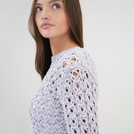 M&S Lilac Crochet Jumper-Quality Brands Outlet-