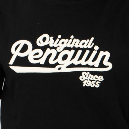 Original Penguin T-shirt Short Sleeve Embroidered Black-Quality Brands Outlet-