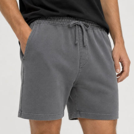 M&S Pure Cotton Jersey Shorts Elasticated Waist Grey - Quality Brands Outlet