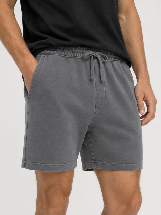 M&S Pure Cotton Jersey Shorts Elasticated Waist Grey - Quality Brands Outlet