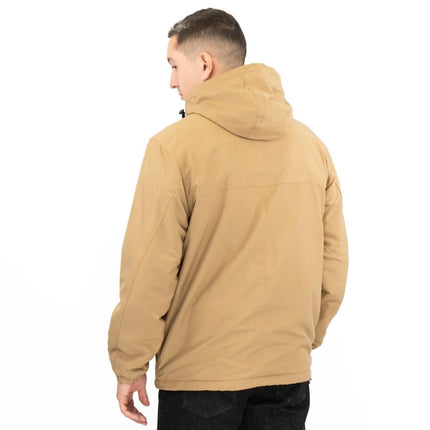 Windbreaker Pullover Jackets Stone Beige Fleece Lined Winter Jackets - Quality Brands Outlet