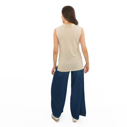 M&S Gold Sparkle Sleeveless Knit Vests - Quality Brands Outlet