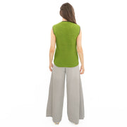 M&S Scalloped Crew Neck Button Detail Vest Tank Top - Quality Brands Outlet