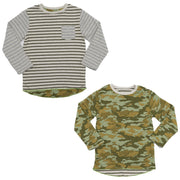 Next Boys Camo Reversible Long Sleeve Jersey Tops