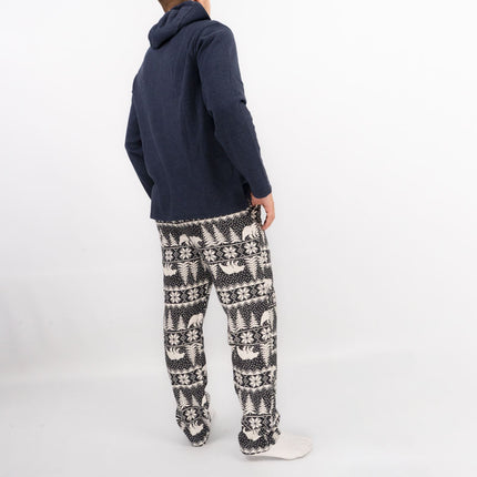 Mens Christmas Pyjama Trousers Grey Polar Bear Pant Old Navy