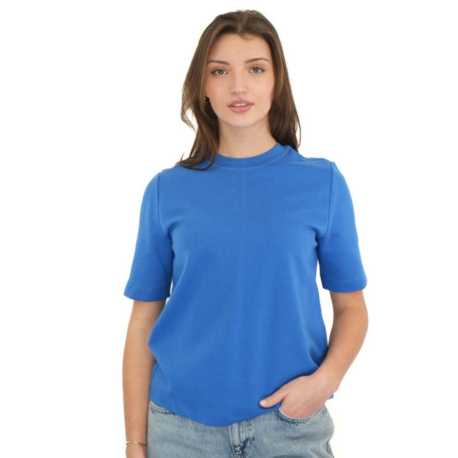M&S Autograph Blue T-Shirts Short Sleeve-Quality Brands Outlet-