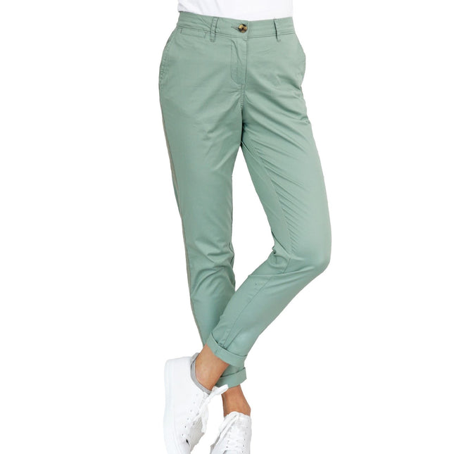 White Stuff Paperweight Lightweight Cotton Chino Green-Quality Brands Outlet-