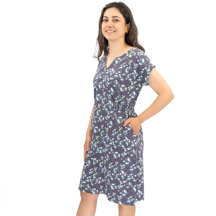 White Stuff Grey Penny Cotton Jersey Dress-Quality Brands Outlet-