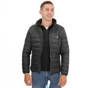 Nautica Performance Double Zip Puffer Jacket Black - Quality Brands Outlet