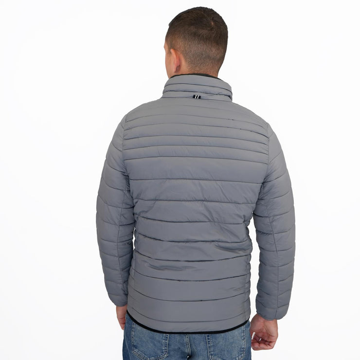 Nautica Performance Double Zip Puffer Jacket Grey