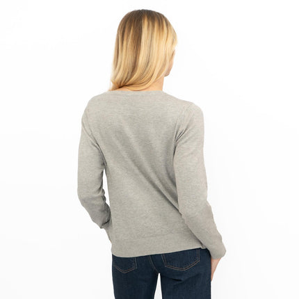 Dorothy Perkins Womens Cardigan Crew Neck Button Up Grey-Quality Brands Outlet-