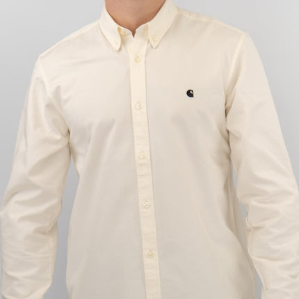Premium Brand Shirt Long Sleeve Madison Cream
