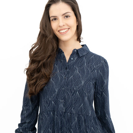 Seasalt Womens Navy Jersey Windflower Tiered Midi Dress-Quality Brands Outlet-
