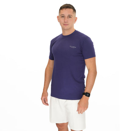 Ted Baker Navy Supersoft T-Shirt Short Sleeve Tops-Quality Brands Outlet-