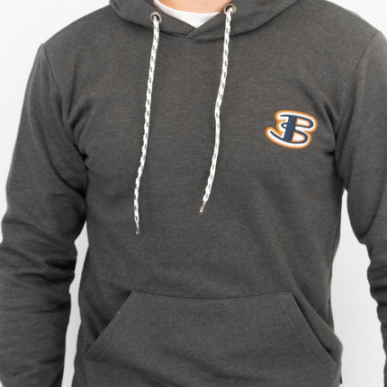 Ben Sherman Mens Logo Hoodie Charcoal Grey-Quality Brands Outlet-