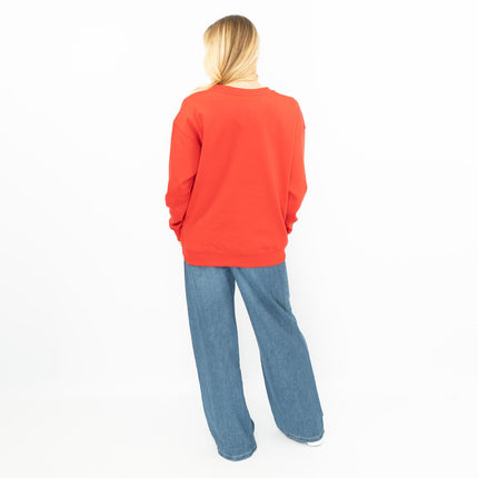 New Look Womens Red Oversized Sweatshirt Tops