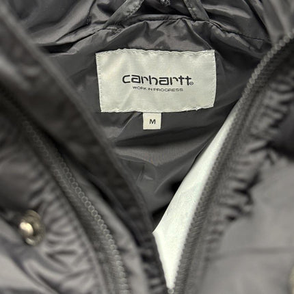 Water Repellent Puffer Jacket Black Winter Coat