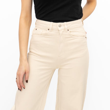 M&S Wide Leg Jeans Cream