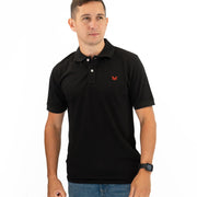 Crew Clothing Company Lightweight Polo Shirt Black