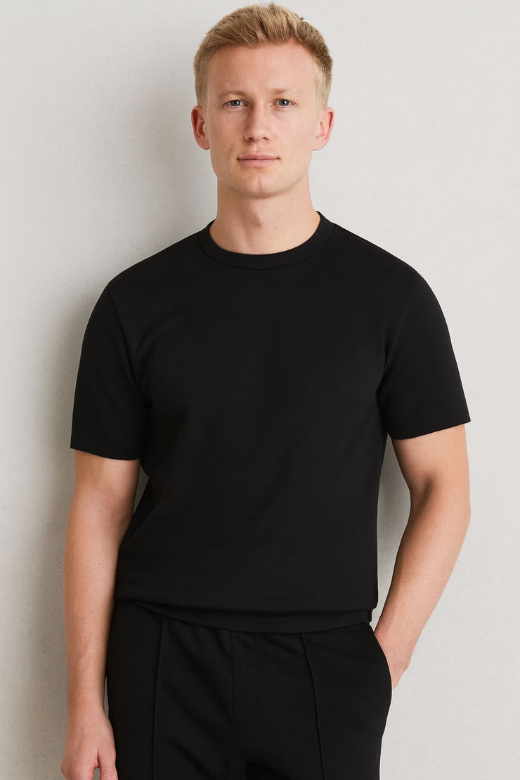 Bradley Heavyweight T-Shirts Black Short Sleeve Tops - Quality Brands Outlet