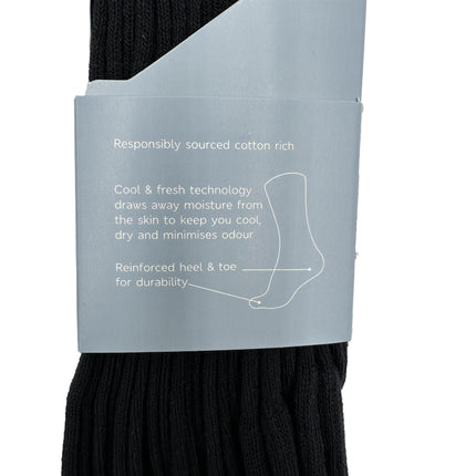 M&S Mens Socks 7 Pairs Cool & Fresh Fun Days of the Week Black Navy Socks