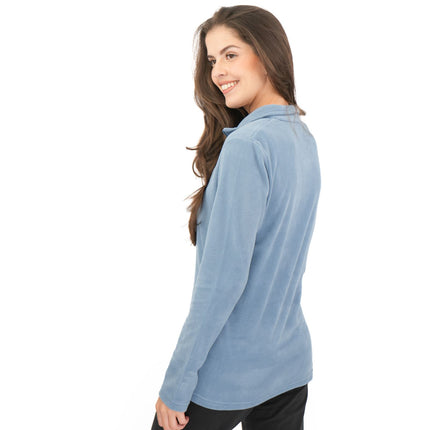 Regatta Mid Blue Sweethart Zip Neck Fleece-Quality Brands Outlet-