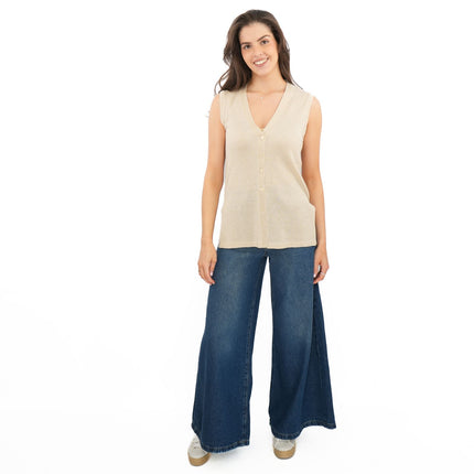 M&S Gold Sparkle Sleeveless Knit Vests - Quality Brands Outlet