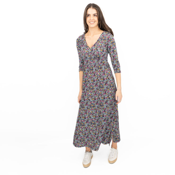 Seasalt Maggie Maxi Dress Navy Floral Moor Maritime - Quality Brands Outlet