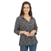 Seasalt Womens Wavecrest Shirt Navy Blue Cotton Jersey - Quality Brands Outlet