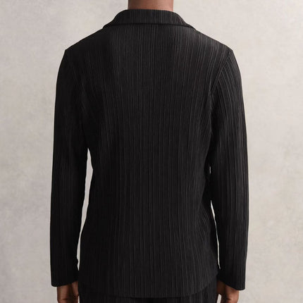 Aubry Cuban Shirts Long Sleeve Collared Black-Quality Brands Outlet-