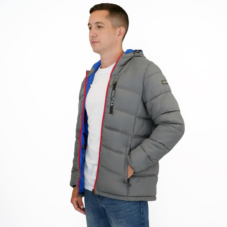 Nautica hooded puffer jacket online