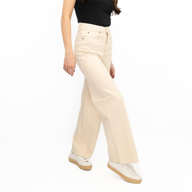 M&S Wide Leg Jeans Cream