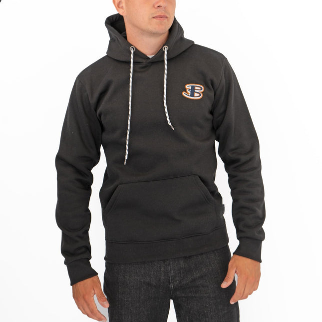 Ben Sherman Mens Logo Hoodie Black-Quality Brands Outlet-