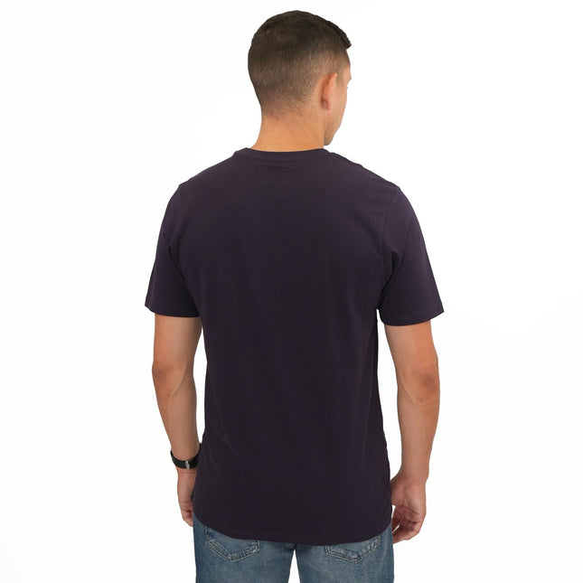 Madison Purple T-shirts Crew Neck Short Sleeve Tops