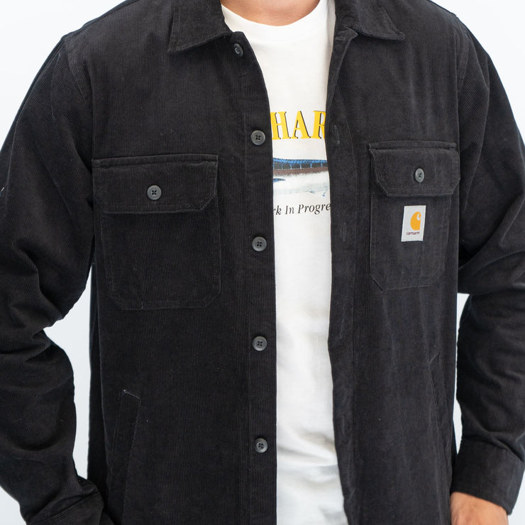Carhartt WIP Mens Dixon Corduroy Black Shirt Jacket