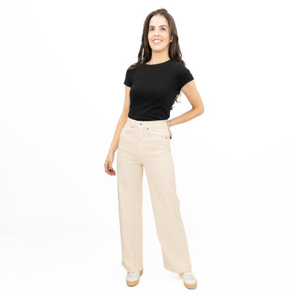 M&S Wide Leg Jeans Cream