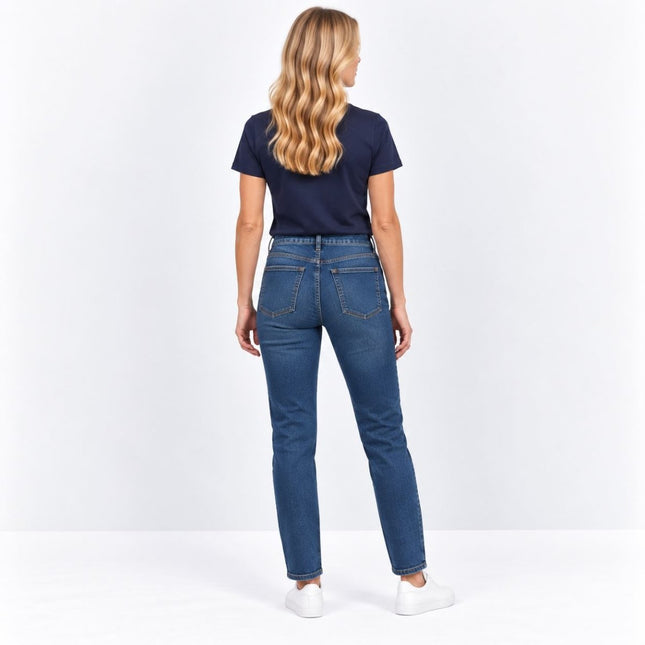 Womens Jeans Lily Slim Fit Stretch Jeans – Mid Denim-Quality Brands Outlet-