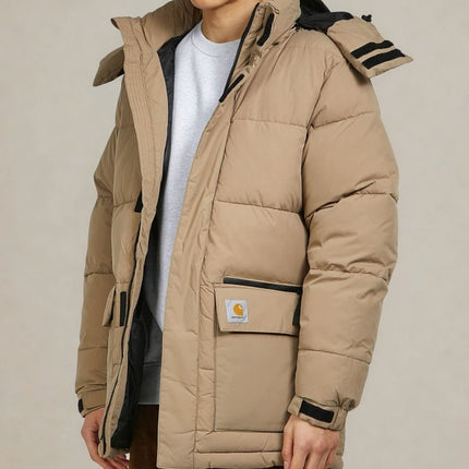 Milton Jacket Puffer Beige Winter Coats - Quality Brands Outlet