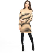 Nobodys Child Beige Striped Jumper Dress - Quality Brands Outlet