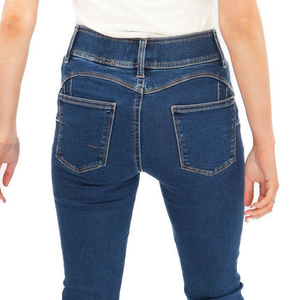 Next Sculpt Leggings Skinny Leg Super Stretch Pull On Dark Blue - Quality Brands Outlet
