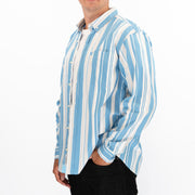 Carhartt WIP Men Long Sleeve Blue Romero Shirt