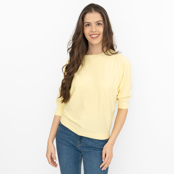 Phase Eight Cristine Yellow Short Sleeve Batwing Tops