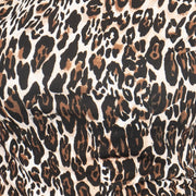 Karen Millen Short Sleeve Brown Leopard Print Top