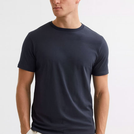 Bless Cotton T-Shirts Navy Short Sleeve Tops-Quality Brands Outlet-