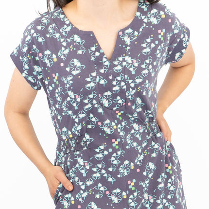 White Stuff Grey Penny Cotton Jersey Dress-Quality Brands Outlet-